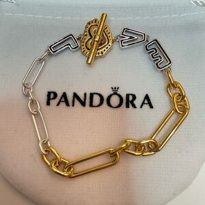 Pandora Keith Haring x Two-tone Love Links Bileklik 7 inch